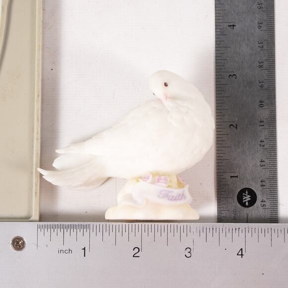 Seraphim Angel of Faith Dove Bird Figurine Statue Animal Sculpture Art Decor - Picture 9 of 10